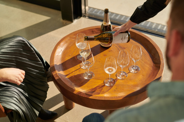 Cloudy bay vineyards wine flight