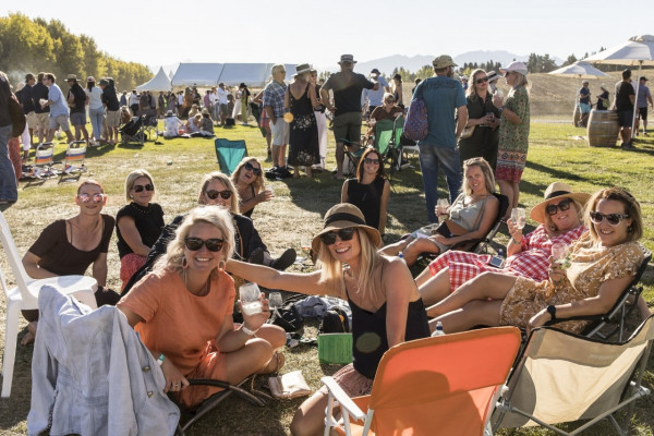 Friends at the wanaka ripe festival