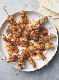 Peri Peri Chicken Skewers with Flatbreads