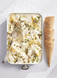Lemon Curd, Pistachio and Meringue Ice Cream