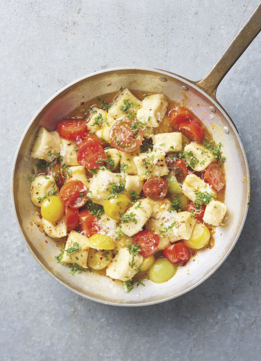 Ricotta Gnocchi with Blistered Cherry Tomatoes