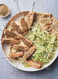 Dukkah-crusted Salmon Skewers