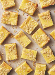 Lemon Curd Crumble Slice