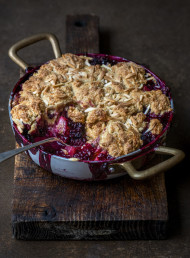 Pear and Blackberry Cobbler