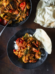 Tomato, Eggplant and Cauliflower Curry