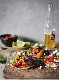 Grilled Vegetable Tostadas