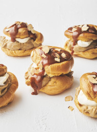 Coffee and Almond Profiteroles