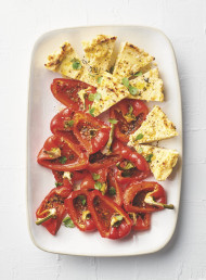 Roasted Capsicums with Baked Ricotta