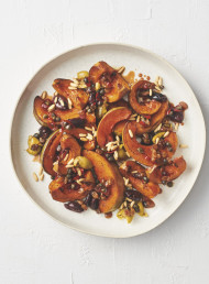 Roast Pumpkin with Mixed Olive, Chilli and Caper Agrodolce 
