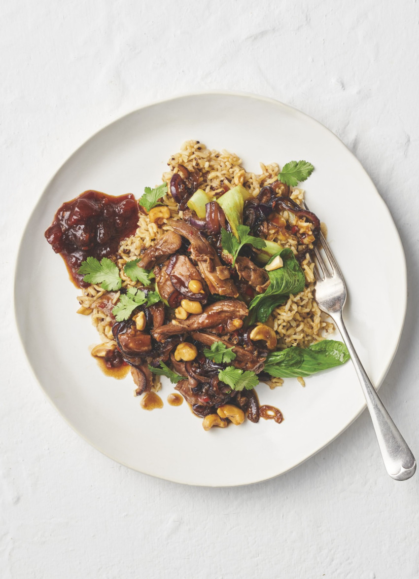 Stir-fried Turkey with Chilli and Bok Choy