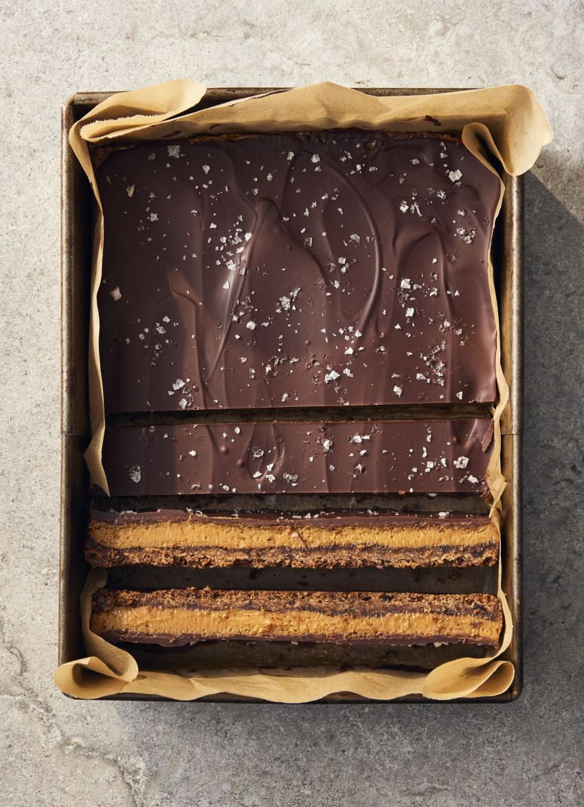 CECILIA’S CHOCOLATE COCONUT CARAMEL SLICE