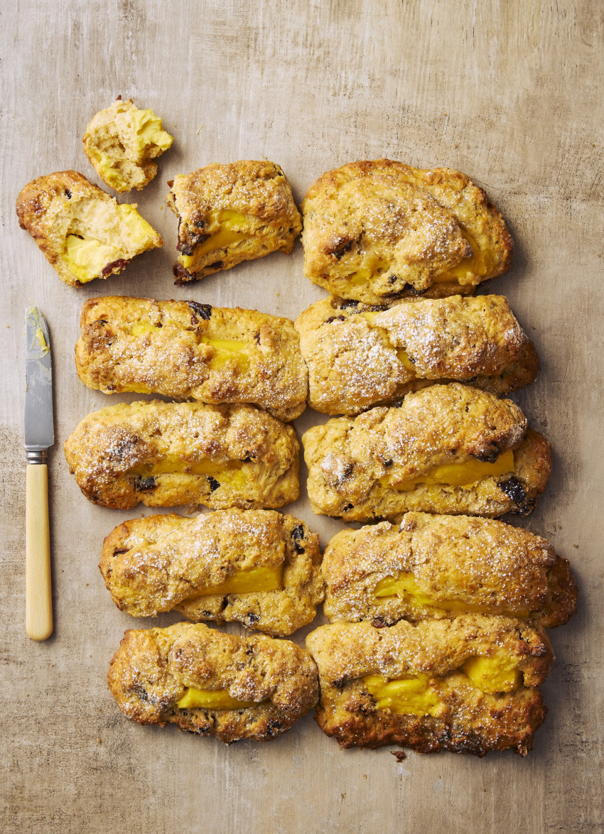 My Best Date, Orange and Custard Scones