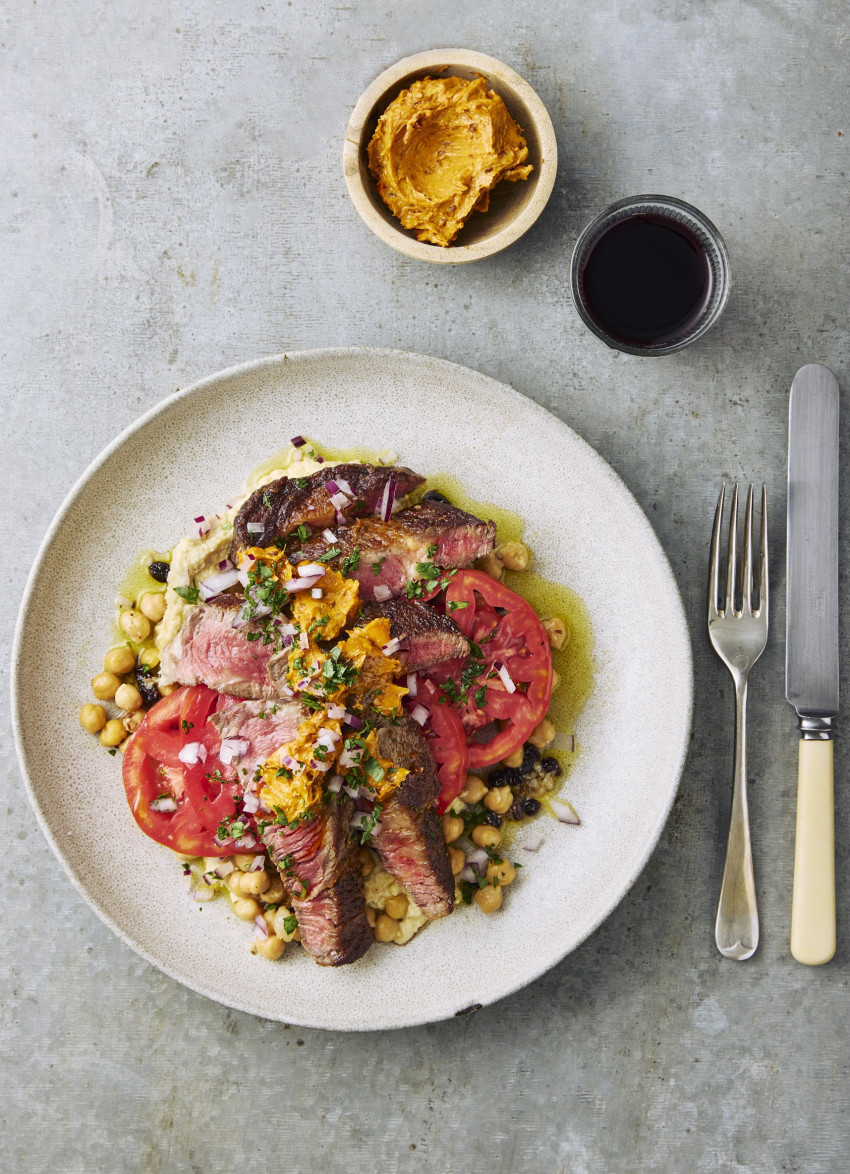 Warm Chickpea, Tomato and Currant Salad