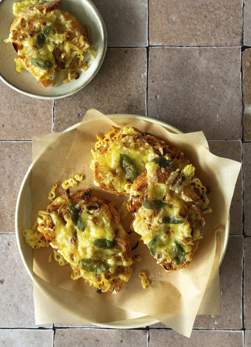 Gruyère, Caramelised Onion and Sage Toast
