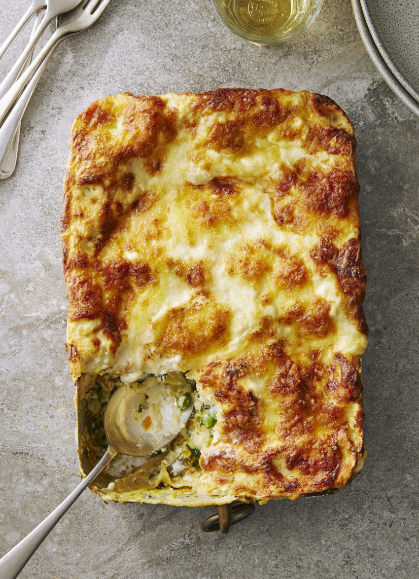 Many Vegetable Lasagne with Cheesy Béchamel Sauce