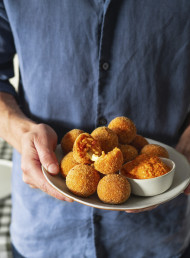 Smoky Chorizo and Mozzarella Arancini