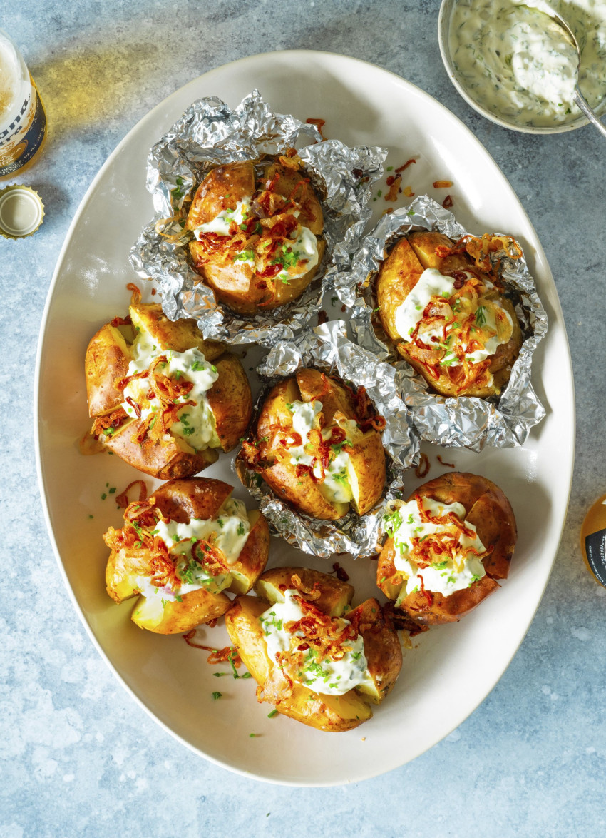 Loaded Barbecued Jacket Potatoes