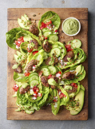 Spiced Lamb Köfte with Green Tahini