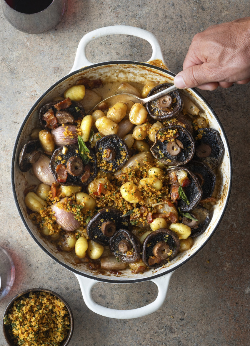 Mushroom, Bacon and Sage Gnocchi