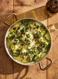 Semolina and Spinach Gnocchi with Herby Gremolata 