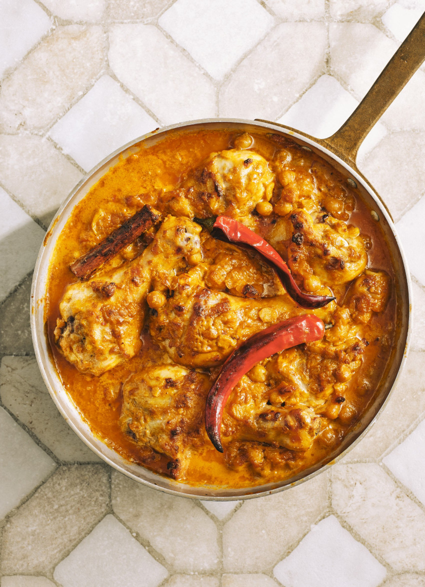 Aromatic Spiced Chicken, Coconut and Chickpea Curry