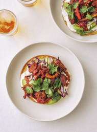Chorizo, Capsicum and Chipotle Tostadas