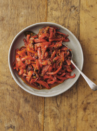 Roasted Capsicums with Capers and Currants 