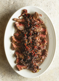 Skirt Steak with Jammy Chilli Shallots