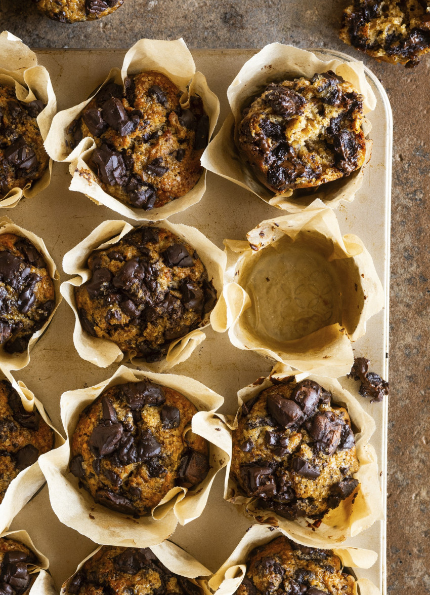 Banana and Chocolate Chunk Muffins