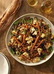 Warm Roast Cauliflower and Carrot Salad 