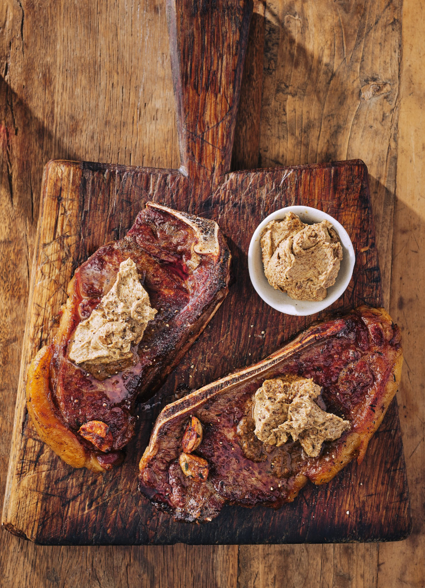 Matangi Sirloin Steak Cutlets with Porcini Mushroom and Whisky Butter