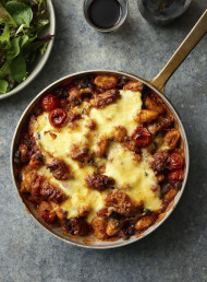 Baked Gnocchi, Sausages and Black Beans 