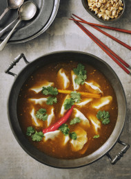Thai Red Curry Hot and Sour Soup 