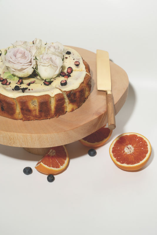 Blueberry, Orange and White Chocolate cake