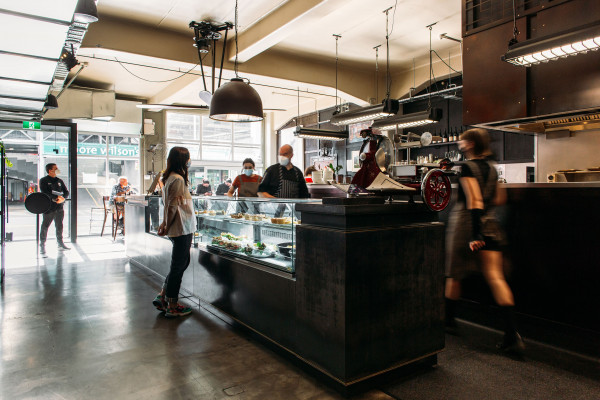 inside the cafe l'affare wellington cafe