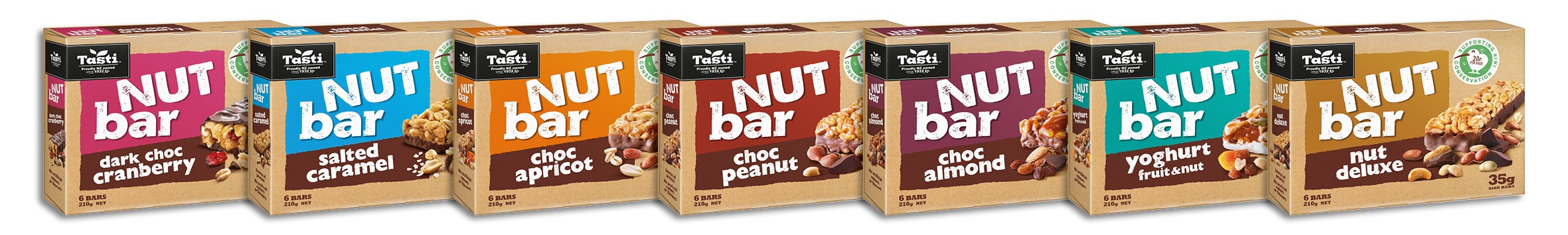 Tasti nut bars range