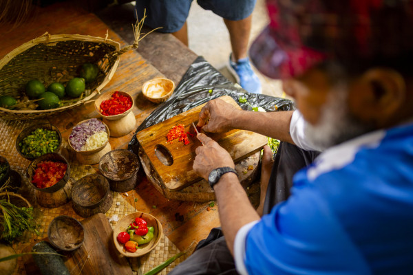 The vibrant Fijian Food Safari at Nanuku.