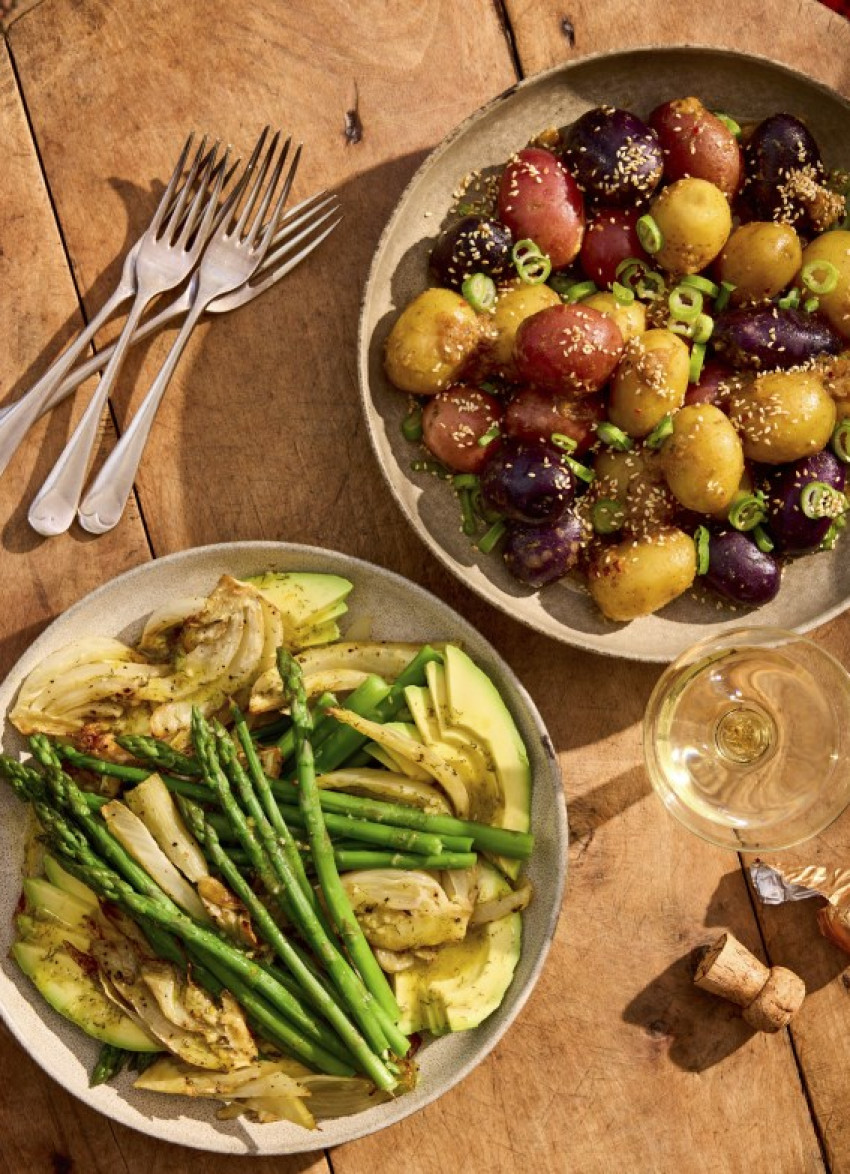 Asparagus, Avocado and Roasted Fennel Salad