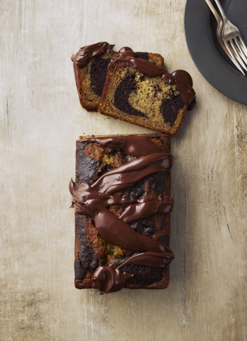 Marbled Banana Loaf