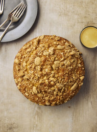 Orange and Ricotta Cake with Crushed Amaretti 