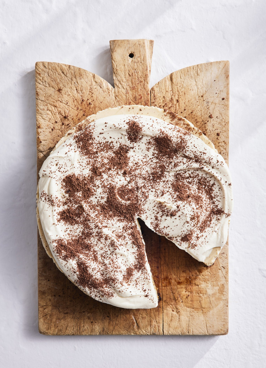 Tiramisu Espresso Martini No-bake Cheesecake