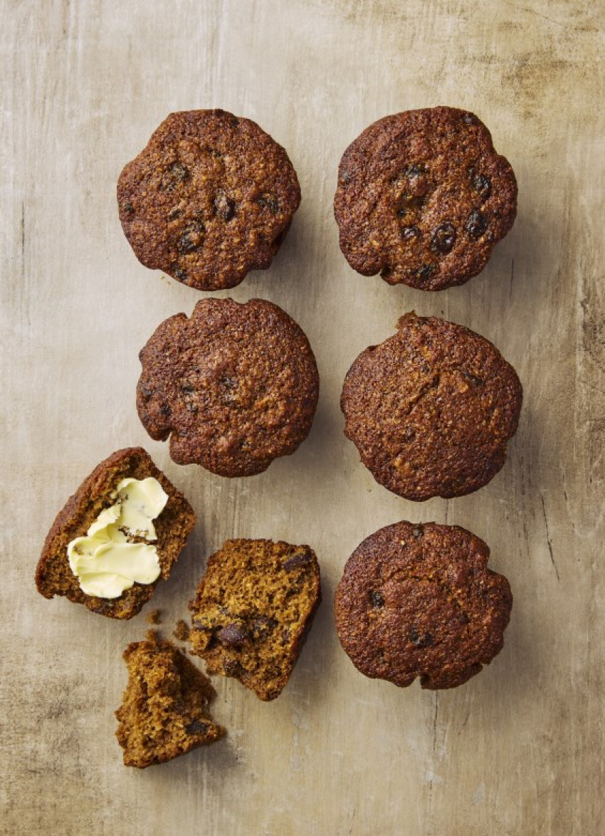 Sticky Bran and Raisin Muffins