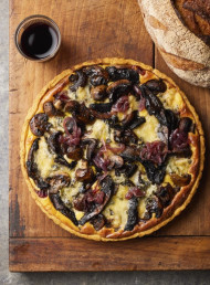 Mushroom, Red Onion and Blue Cheese Tart 
