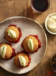 Smoked Kahawai Croquettes with Sugo and Aioli