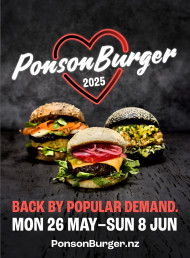 PonsonBurger Returns! 30+ venues, two weeks, May 26 - June 8.