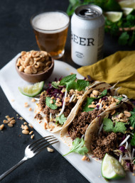 Rendang beef mince wraps