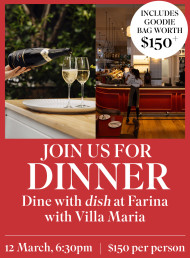 JOIN US FOR DINE WITH DISH AT FARINA – MARCH 12!