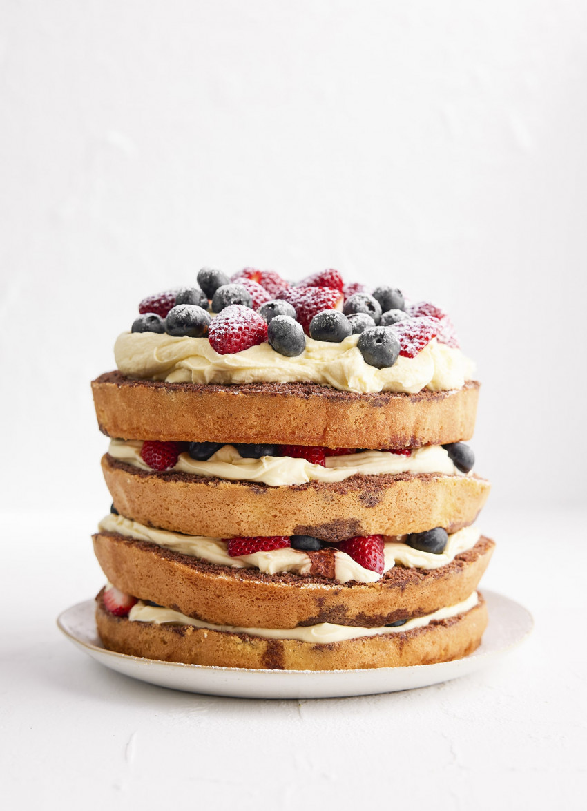 Nici’s Chocolate Berry Mascarpone Layer Cake