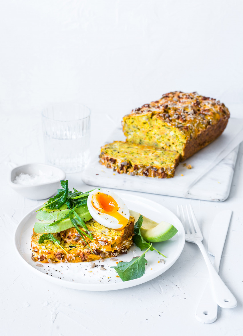 Zucchini, Carrot and Feta Loaf