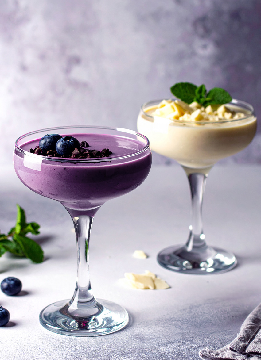 Blueberry Fool + Gooseberry Fool